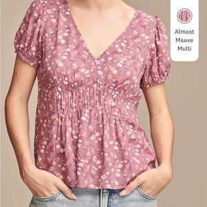 Lucky Brand Pink Floral Blouse